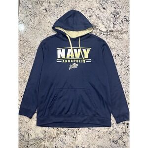 NWOT Navy Annapolis Midshipmen College Football Hoodie Blue XXL Military NCAA